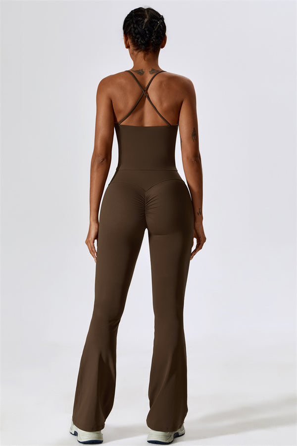 Lily Belle 2-teiliges Set: Sport-BH und ausgestellte Leggings