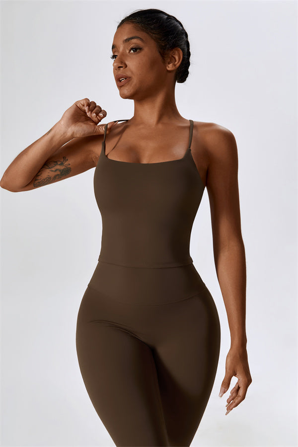 Lily Belle 2-teiliges Set: Sport-BH und ausgestellte Leggings