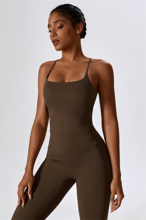 Lily Belle 2-teiliges Set: Sport-BH und ausgestellte Leggings