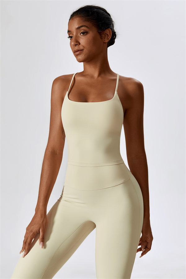 Lily Belle 2-teiliges Set: Sport-BH und ausgestellte Leggings