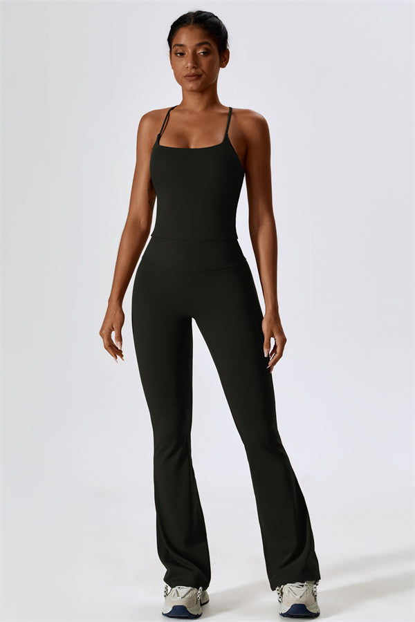 Lily Belle 2-teiliges Set: Sport-BH und ausgestellte Leggings