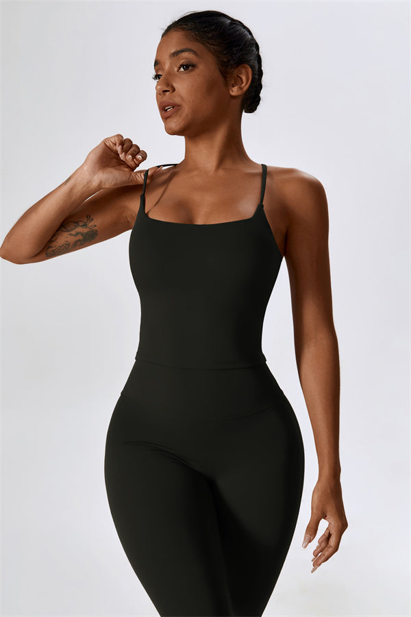 Lily Belle 2-teiliges Set: Sport-BH und ausgestellte Leggings