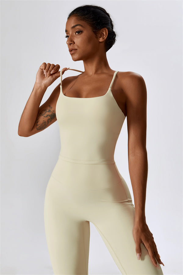Lily Belle 2-teiliges Set: Sport-BH und ausgestellte Leggings
