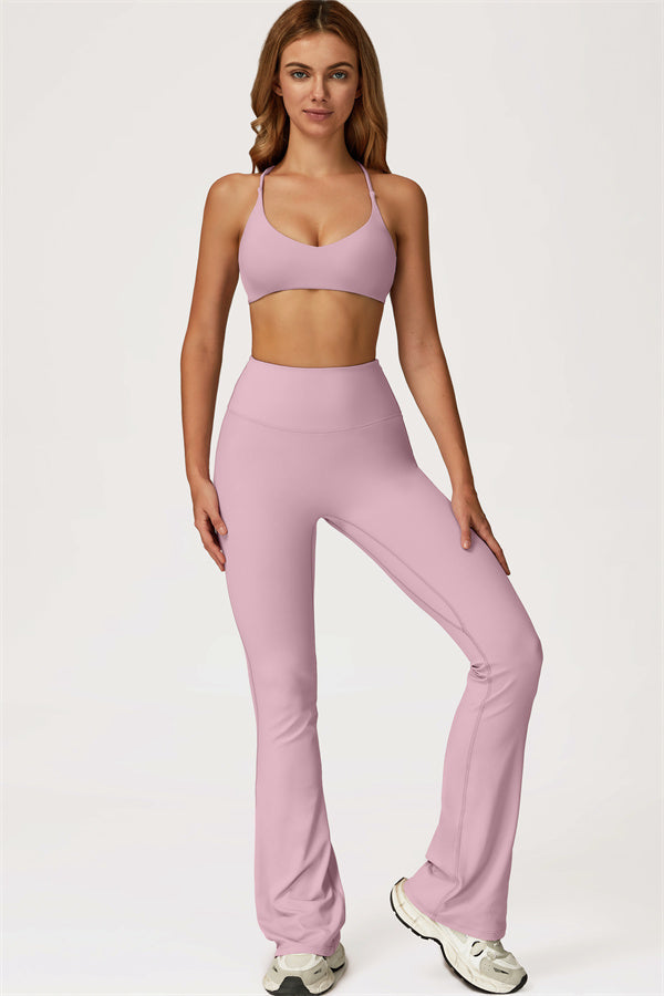 Lily 2-delige set met sport-bh en uitlopende legging