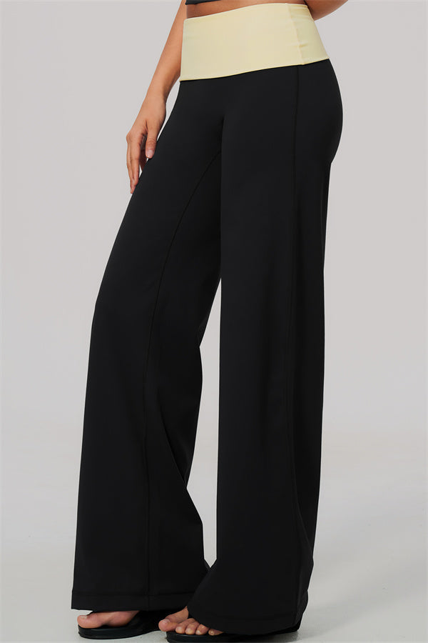 Conjunto de 2 piezas Cascade: camiseta de manga larga y pantalones de pierna recta con bloques de color