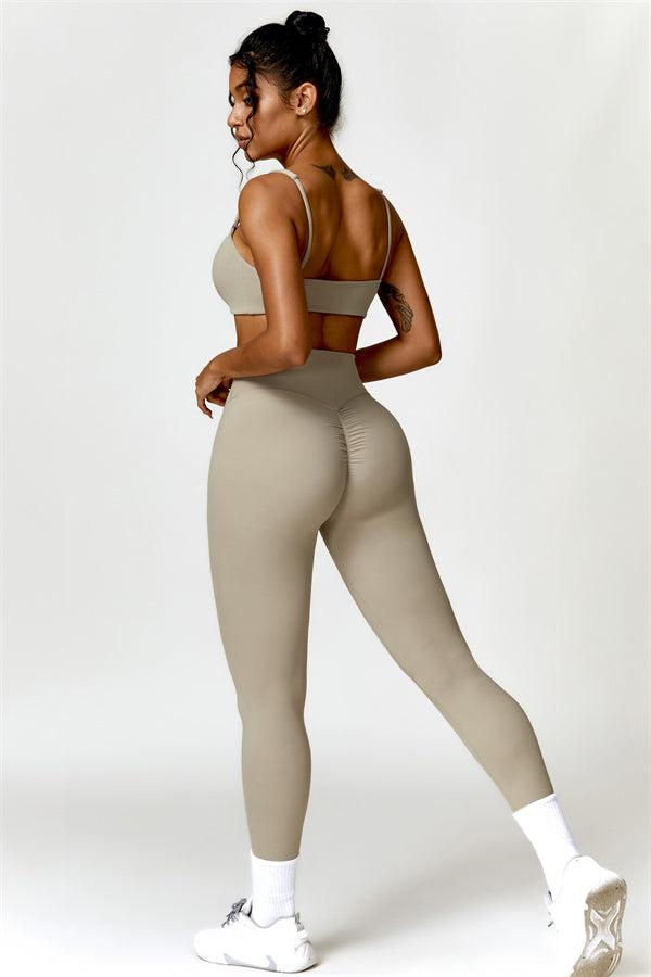 Completo 2 pezzi Olivia: reggiseno sportivo e leggings