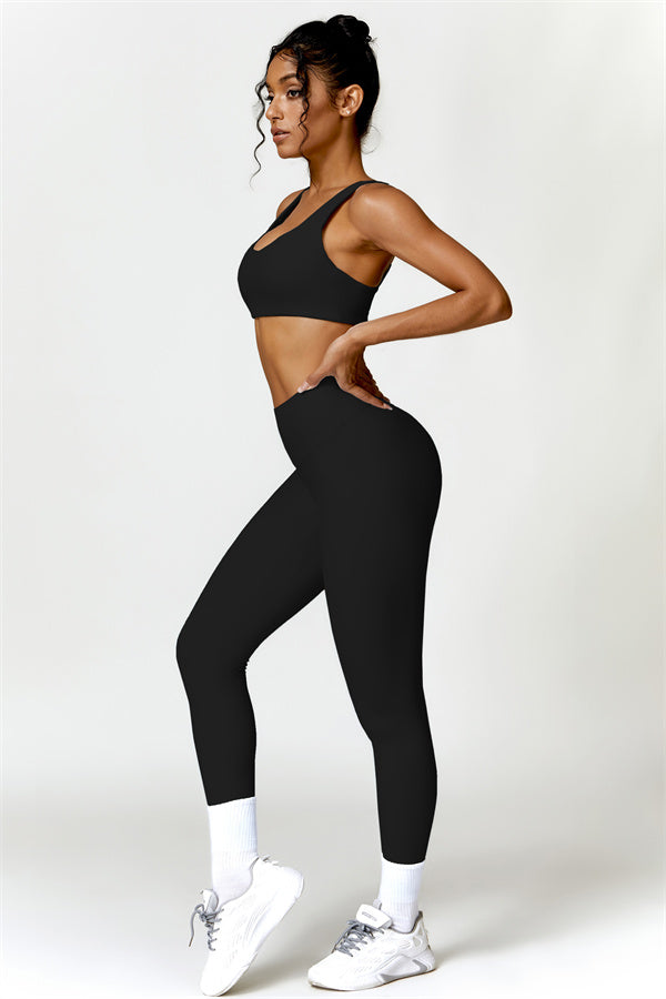Completo 2 pezzi Olivia: reggiseno sportivo e leggings