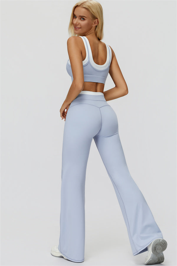 Conjunto Canyon de 2 piezas: sujetador deportivo y leggings acampanados