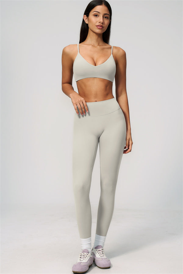 Conjunto de 2 piezas Zura: sujetador deportivo y leggings