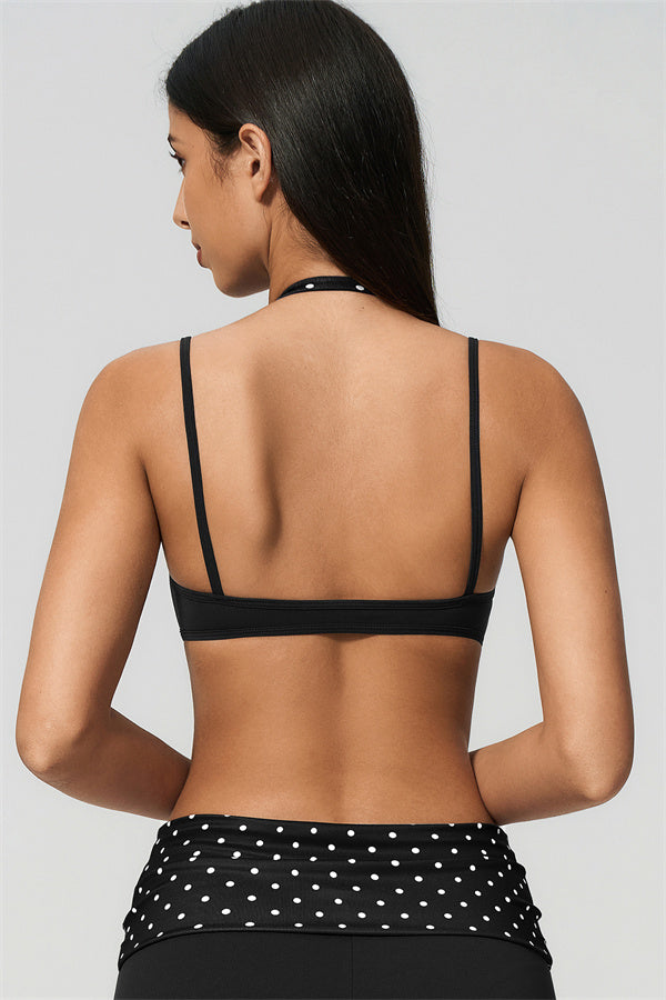 Conjunto de 2 piezas Enliven: sujetador deportivo y leggings capri
