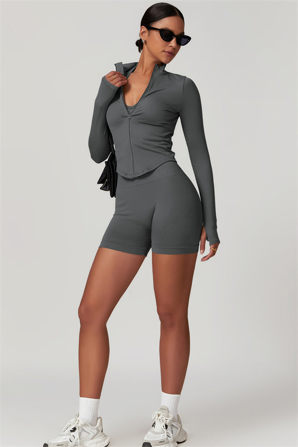 Conjunto Delight de 2 piezas: chaqueta y shorts