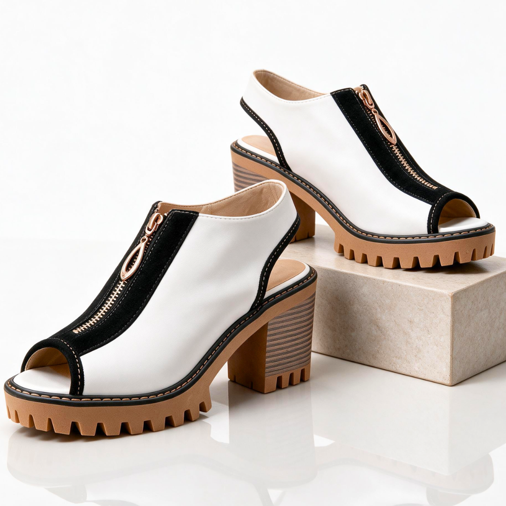 Tacones Chelsea Lake con cremallera