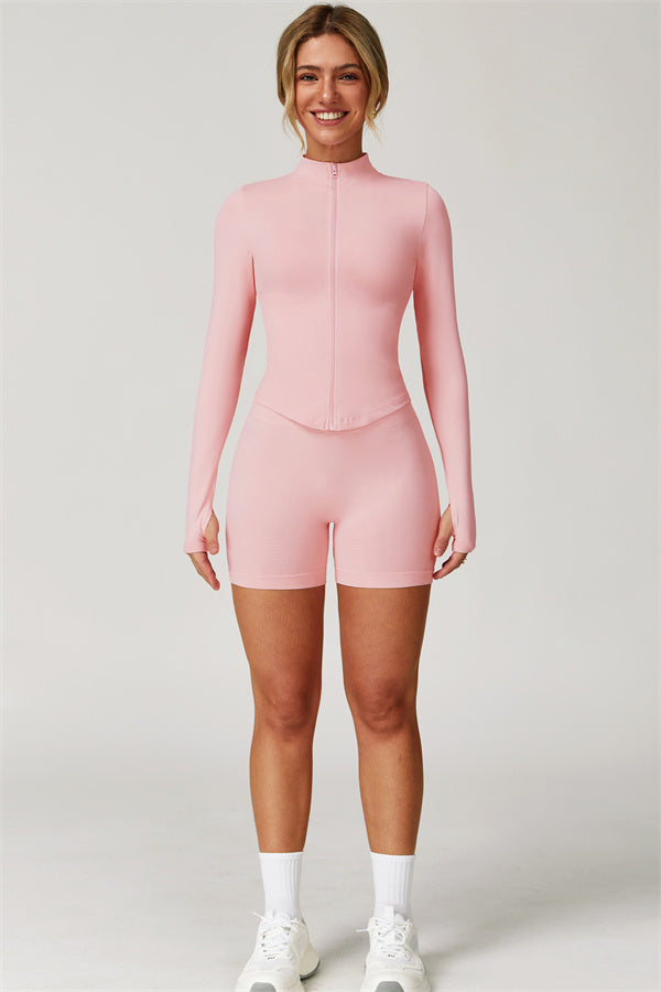 Conjunto Delight de 2 piezas: chaqueta y shorts