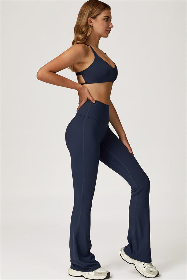 Lily 2-delige set met sport-bh en uitlopende legging