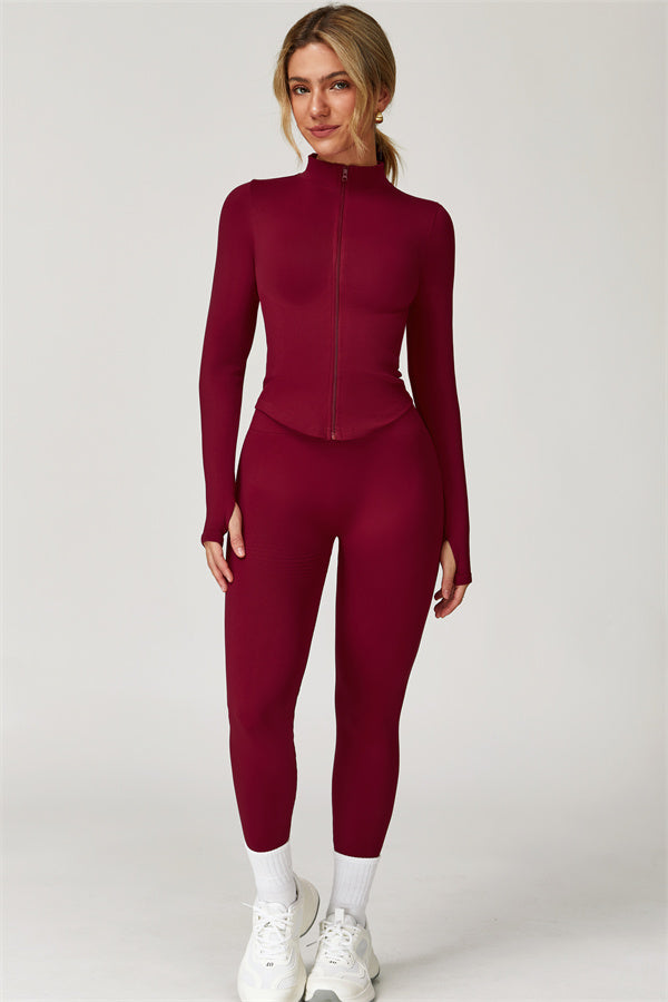 Delight 3-piece set: jacket, sports bra, and leggings