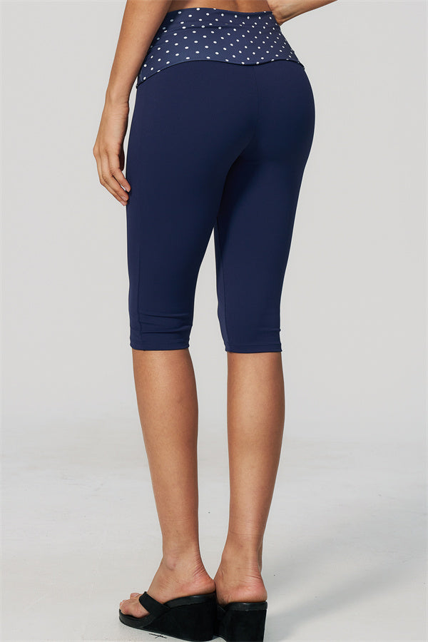 Conjunto de 2 piezas Enliven: sujetador deportivo y leggings capri