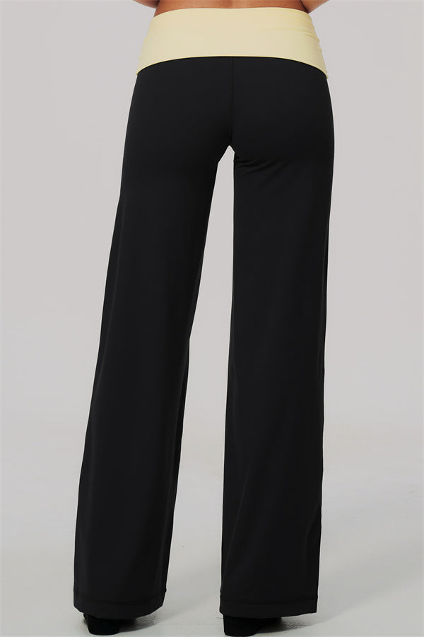 Conjunto de 2 piezas Cascade: camiseta de manga larga y pantalones de pierna recta con bloques de color