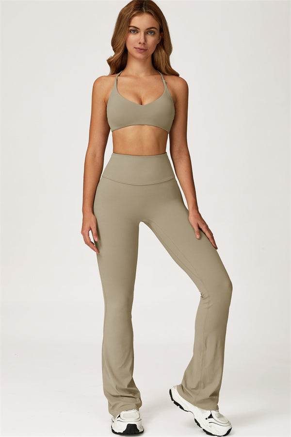 Lily 2-delige set met sport-bh en uitlopende legging