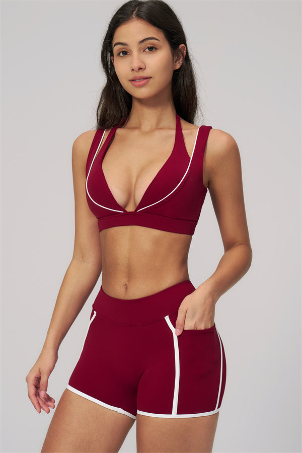 Clarity Contour Line 2-piece set: sports bra and shorts