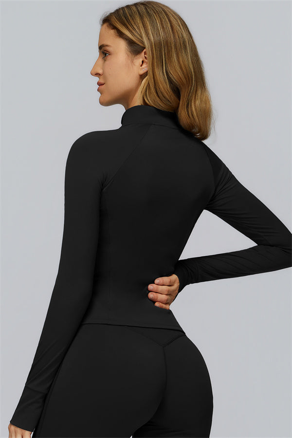 Conjunto de 2 piezas FlexCore Pure: chaqueta con cremallera y leggings acampanados