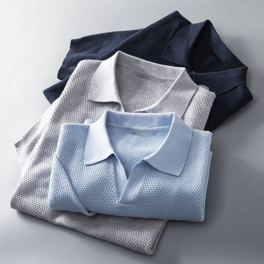 Polo Wesley de punto gofrado