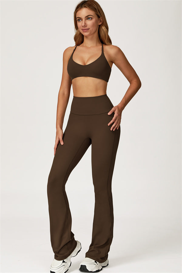 Lily 2-delige set met sport-bh en uitlopende legging
