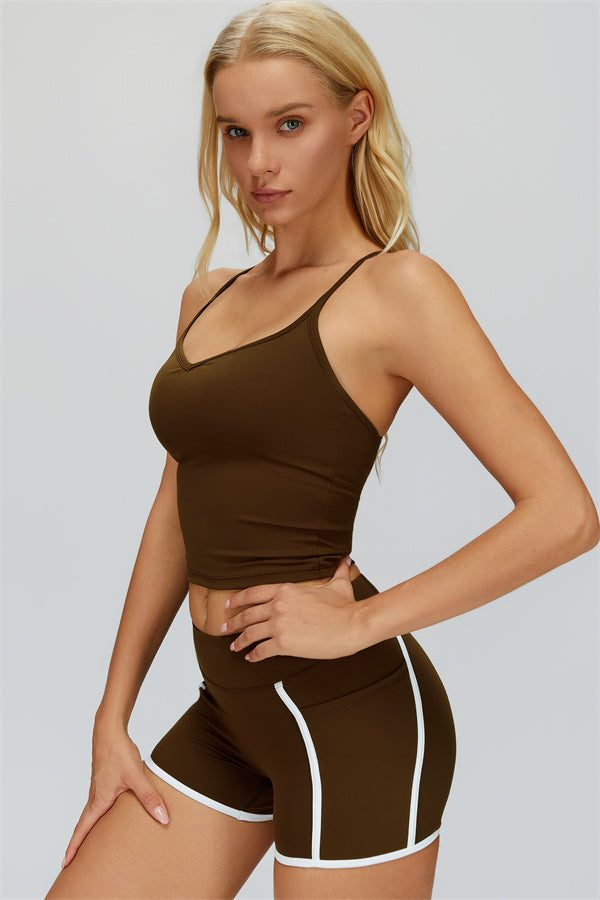 Conjunto Whisper de 2 piezas: top corto y shorts