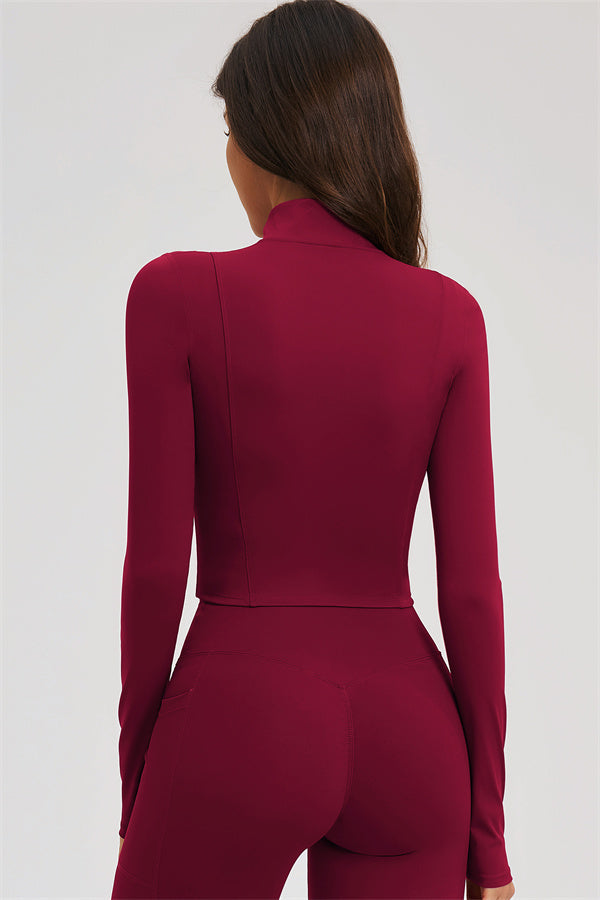 Ensemble 3 pièces Sizzle : veste zippée, brassière de sport et leggings évasés
