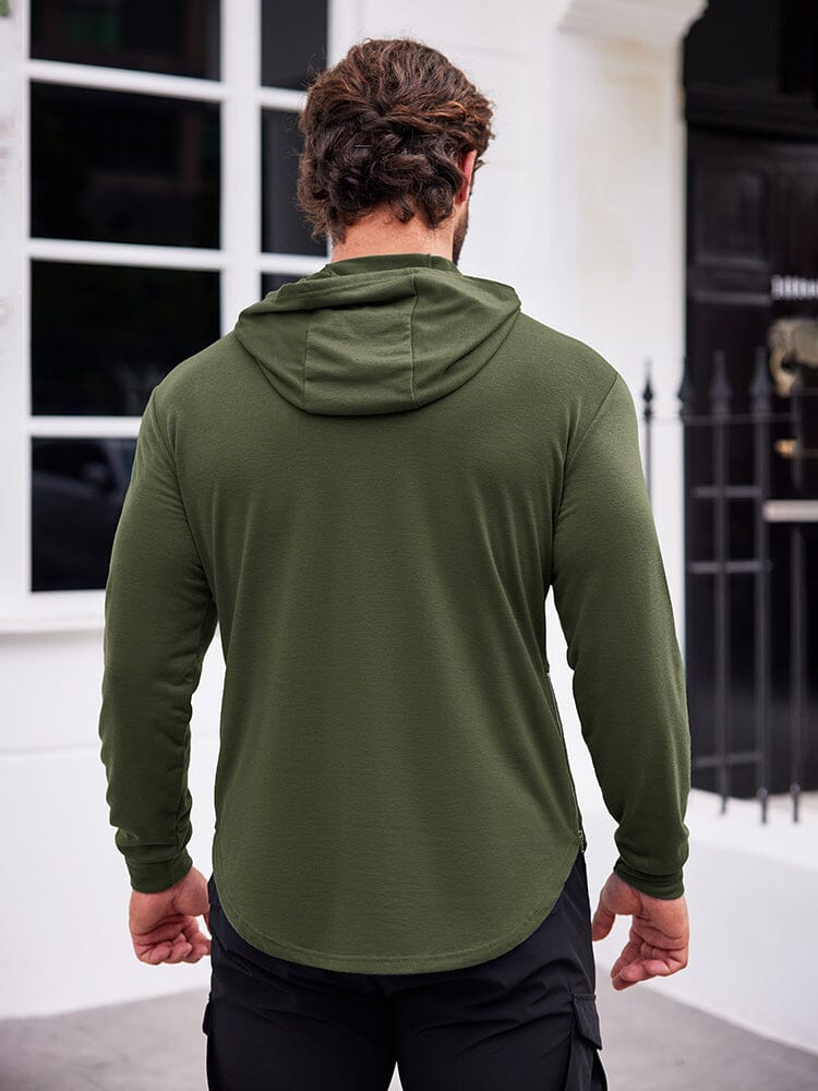 AXEL | SUDADERA DEPORTIVA CON CAPUCHA Y AJUSTE MUSCULAR