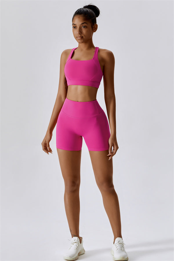 Conjunto de 2 piezas Eloise: sujetador deportivo y shorts