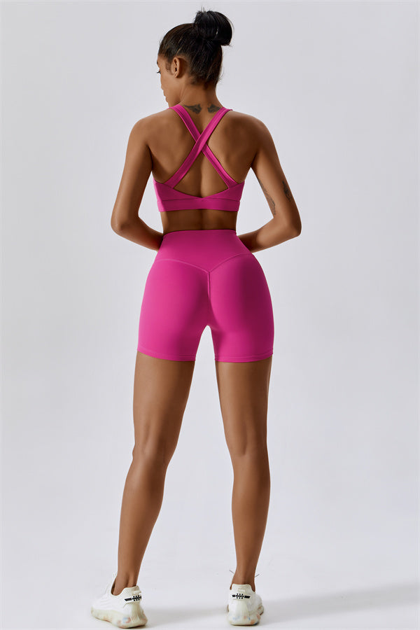 Conjunto de 2 piezas Eloise: sujetador deportivo y shorts