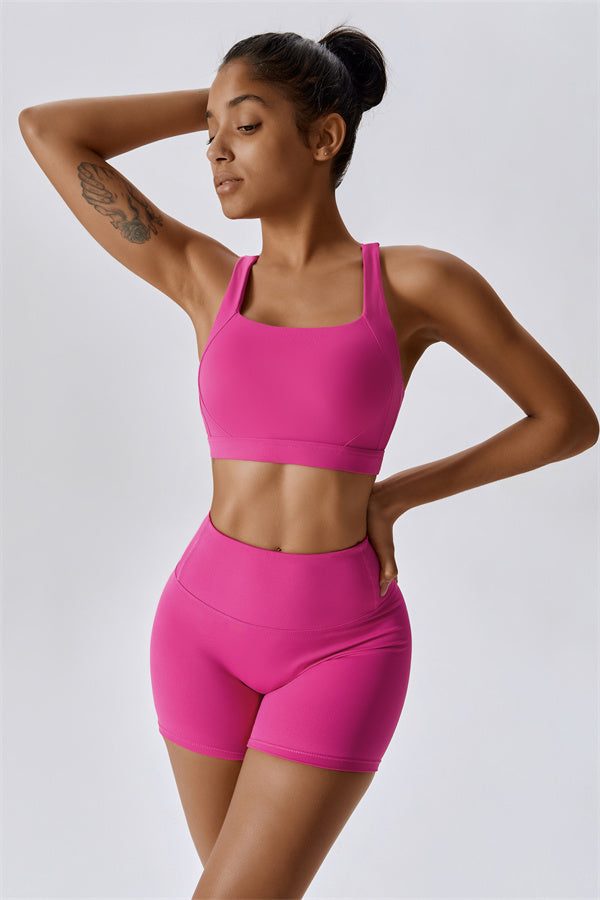 Conjunto de 2 piezas Eloise: sujetador deportivo y shorts