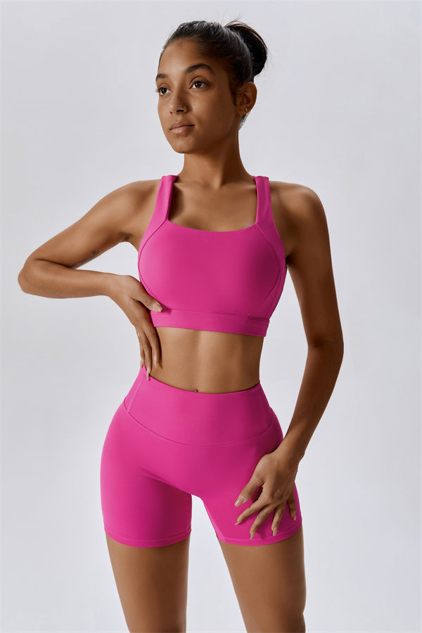 Conjunto de 2 piezas Eloise: sujetador deportivo y shorts