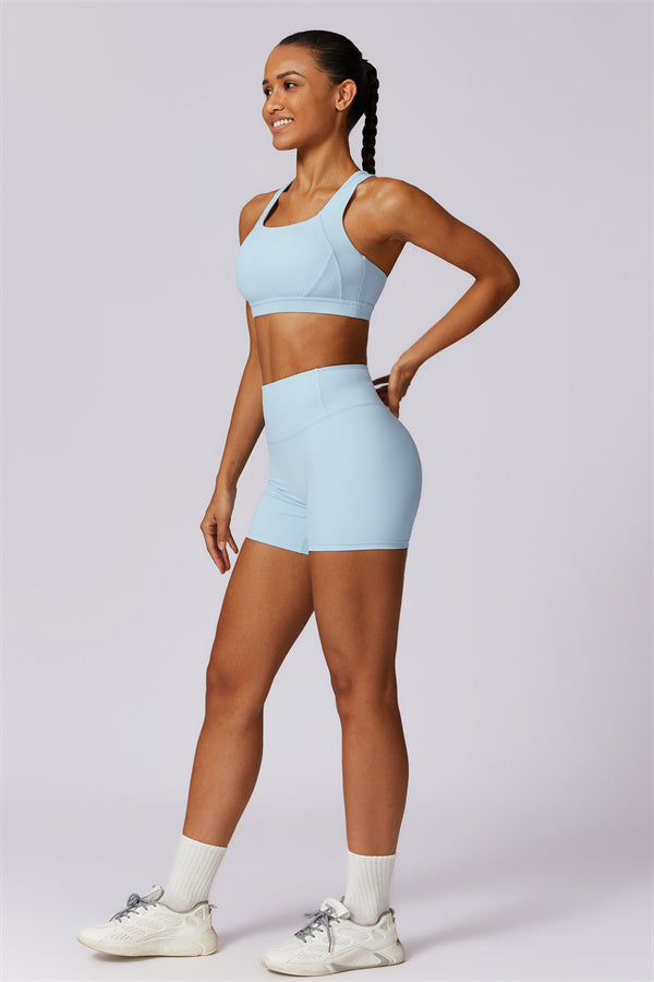 Conjunto de 2 piezas Eloise: sujetador deportivo y shorts