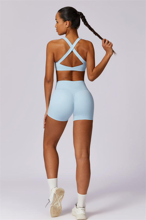 Conjunto de 2 piezas Eloise: sujetador deportivo y shorts