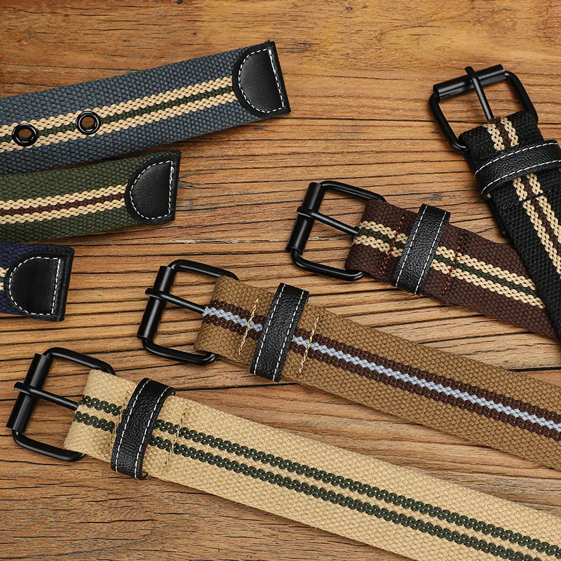 Cinturón de lona para hombre