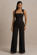 Solice | Mono negro con escote cuadrado