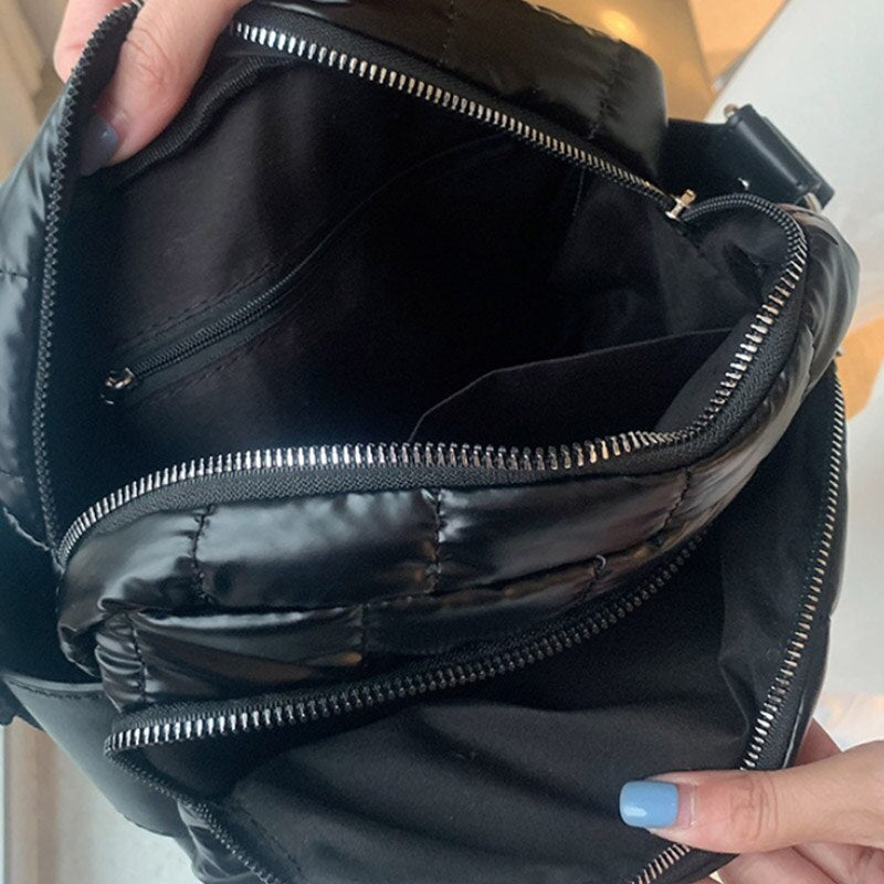 Bolso de hombro de algodón espacial de lujo