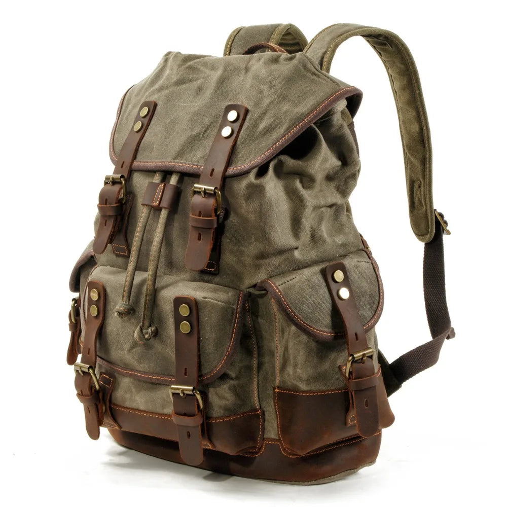Mochila Everest de lona encerada