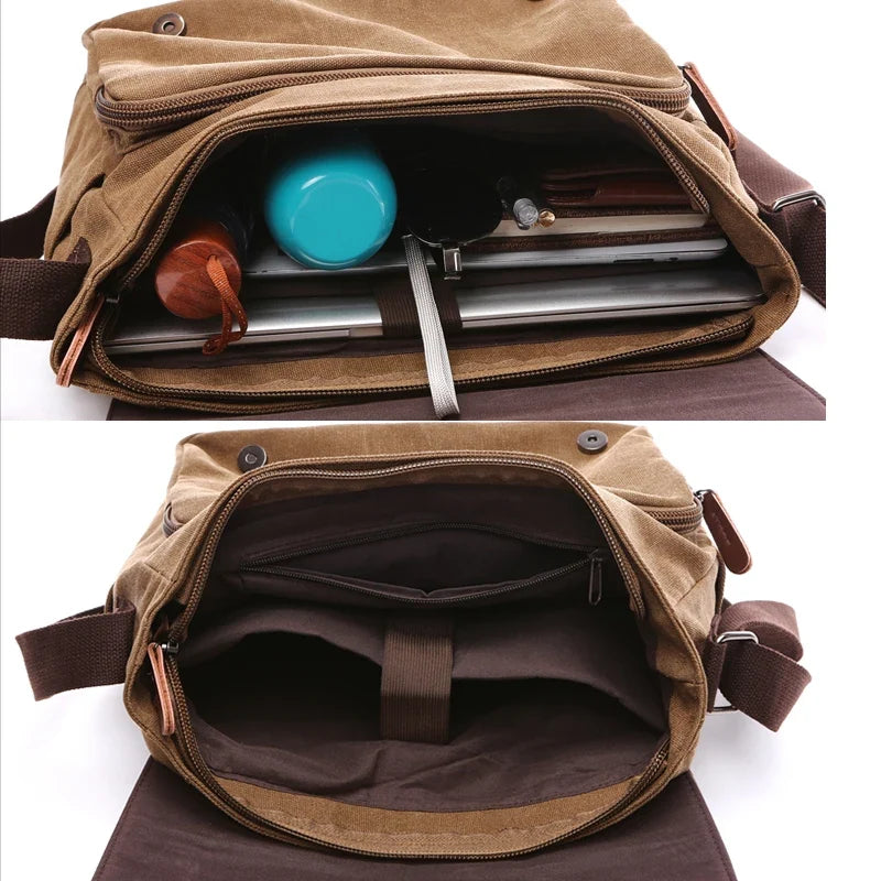 Marco - Bolso bandolera de lona vintage