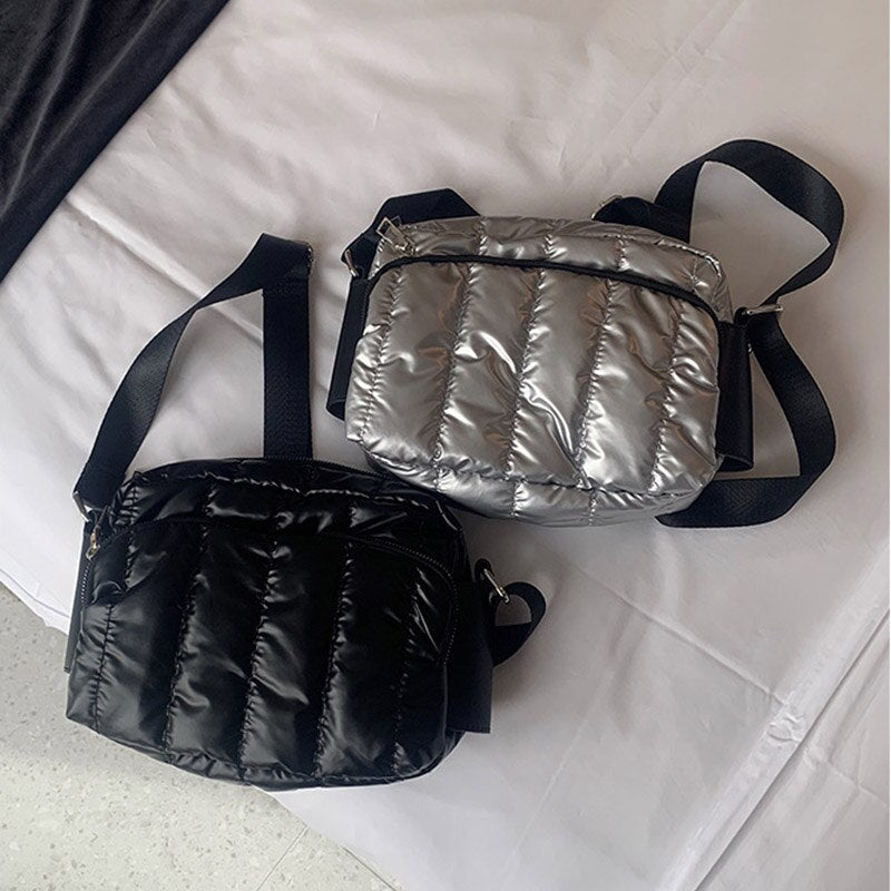 Bolso de hombro de algodón espacial de lujo