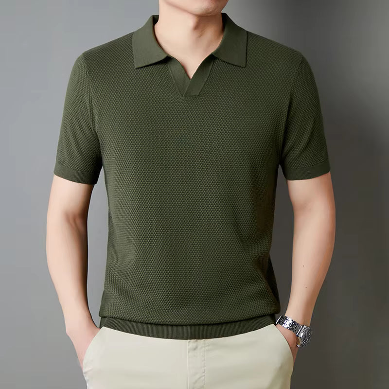 Polo Wesley de punto gofrado
