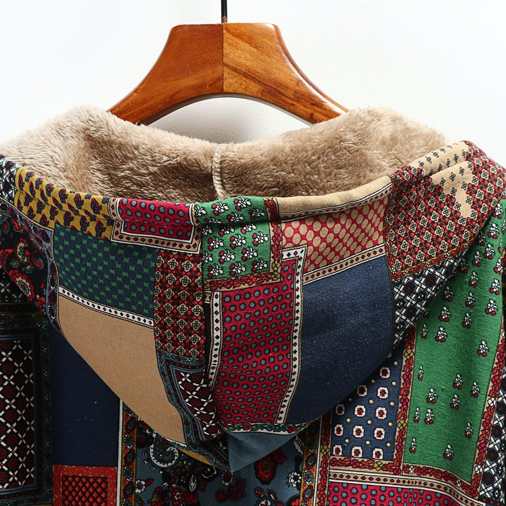 Abrigo vintage de forro polar