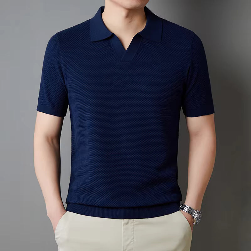 Polo Wesley de punto gofrado