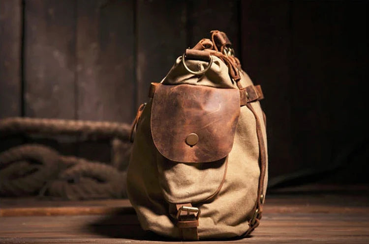 Bolso mensajero de lona vintage Atlas