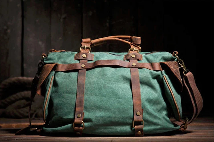 Bolso mensajero de lona vintage Atlas
