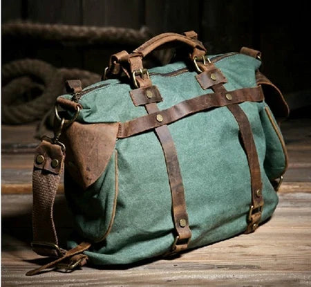 Bolso mensajero de lona vintage Atlas