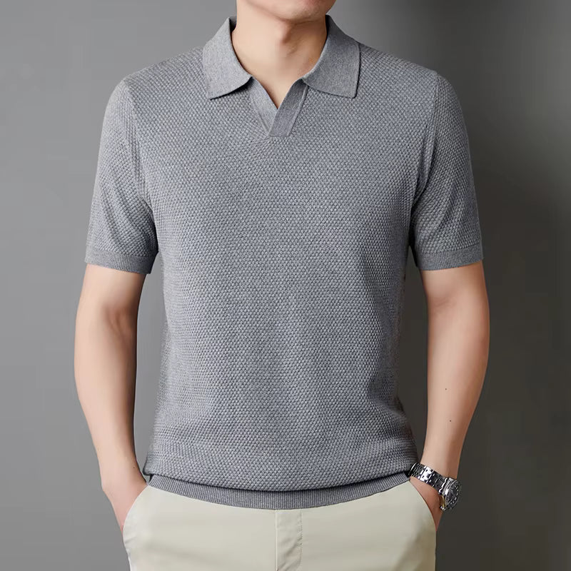 Polo Wesley de punto gofrado