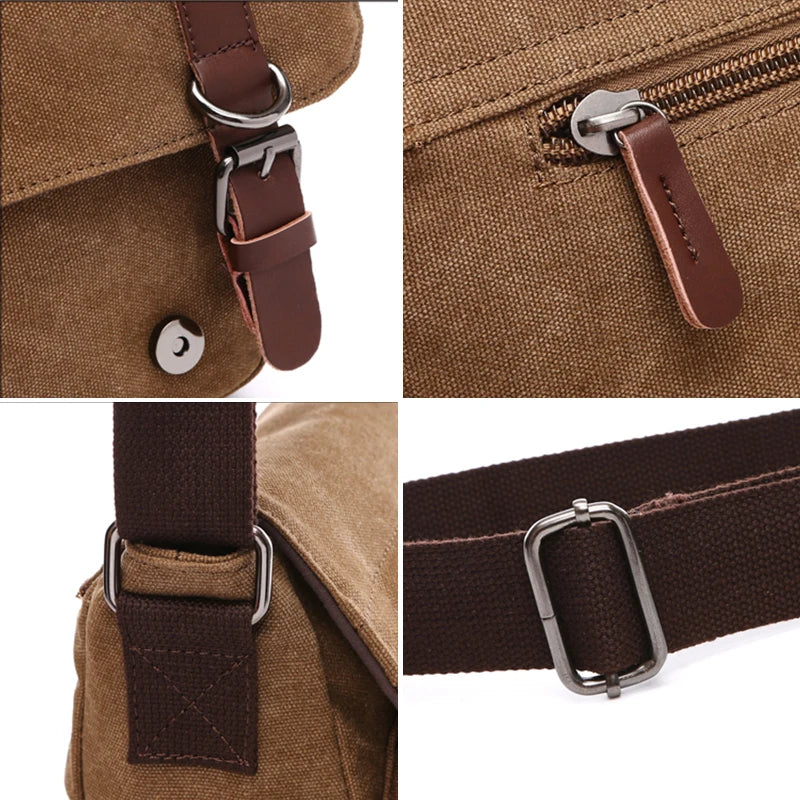 Marco - Bolso bandolera de lona vintage