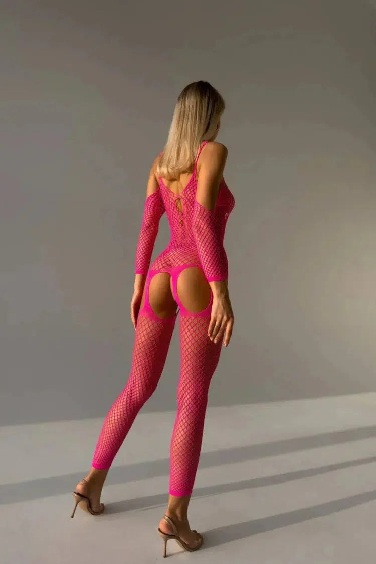 Body de rejilla rosa Roxy